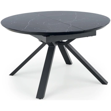 Galds izvelkams Vertigo, melna krās., 130 - 180 cm