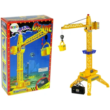 Rc ceļamkrāns Lean Toys Super, dzeltena krās