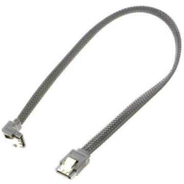 Cable: SATA; SATA plug,SATA plug angled; 0.3m; SAT