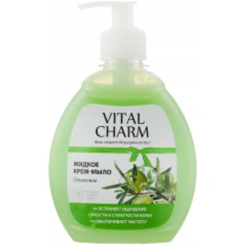 VITAL CHARM Šķidrās krēmziepes Olīvu, 300 ml 11401