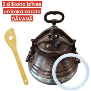 AKCIJA!AFGĀŅU KAZANS ar rokturi M 50 L divkrāsains