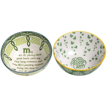 Irish Themed Ceramic Bowl Set of 2 Royal Tara
