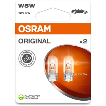 OSRAM ORIGINAL 12V W5W 5W 12V W2.1X9.5D 2 gb O2825
