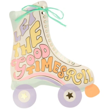 Papīra šķīvju komplekts Roller Skate, 8 gab, Meri 