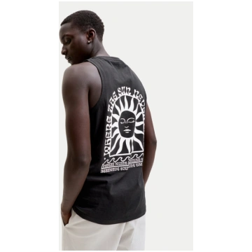 Jack & Jones Topiņš Sunset 12297705 Melns Relaxed 