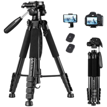 Victiv Black camera tripod, 185 cm tall NT70