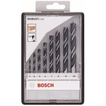 8-daļu urbju komplekts kokam Bosch Robust line 260
