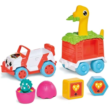 Tomy Toomies jeep z dino przyczepa Jurassic World 