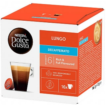 NESCAFE Dolce Gusto Lungo Decaffeinato 16gab. Kafi