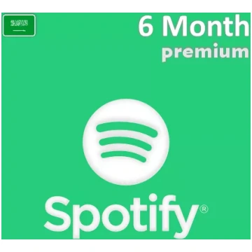 Spotify Premium dāvanu karte 6 mēnešiem (Saūda Arā