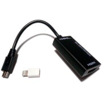 Adapteris pāreja HDMI uz micro USB ar pāreju uz iP