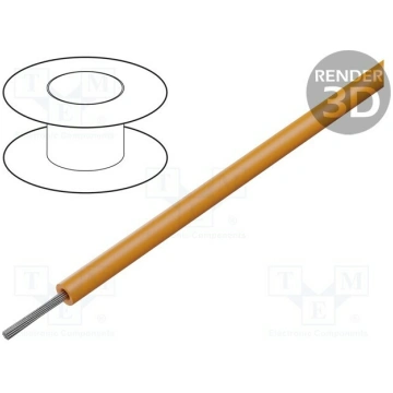 Wire; HELUTHERM® 145; 1x0.25mm2; stranded; Cu; ora