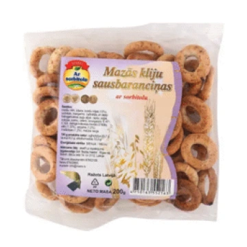 Sausbaranciņas MARIO kliju ar sorbītu 200g