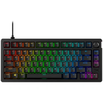 HyperX Alloy Rise 75, Linear, US, melna - Klaviatū