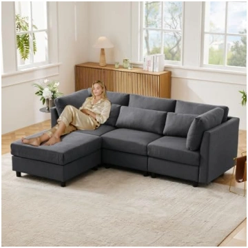 Merax Modern Three Seater Sofa Bed - Multifunction