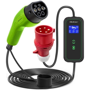 Qoltec Mobile EV Car Charger Adjustable 2in1 Type2