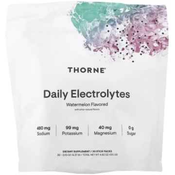 Thorne, Daily Electrolytes, Watermelon, 30 Stick P
