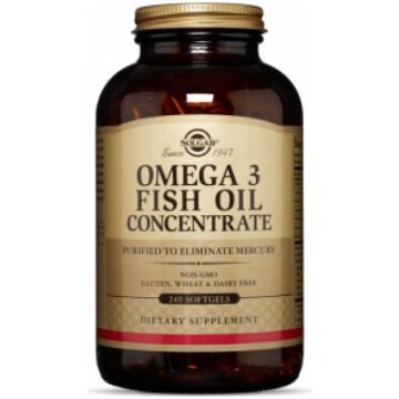 Omega-3 Fish Oil Concentrate Solgar 240 softgels