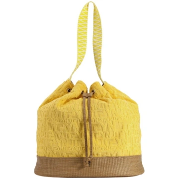 Ynot- Borsa Donna a secchiello in tessuto Sponge