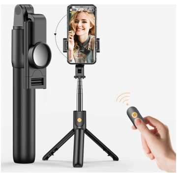 K10 Fully Folding Saliekams Selfiju Kāts Nūja + Tr