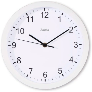 Hama Elba kvarca pulkstenis apaļš balts 00185864