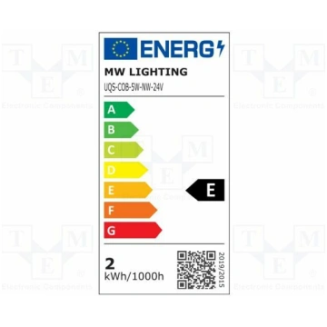 COB LED tape; natural white; LED/m: 320; 8mm; IP20