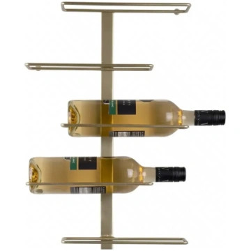 Present Time - Wine Rack Float Metal Painted Gold 