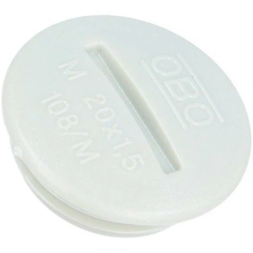 Stopper; M20; 1.5; polystyrene; light grey; 6mm | 