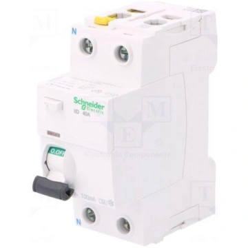 RCD breaker | Inom: 40A | Ires: 100mA | Poles: 2 |