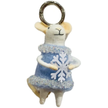 SNOWFLAKE MOUSE KEYCHAIN art.9 Ribes of LOVE