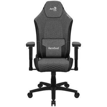 Spēļu krēsls Aerocool Crown Aeroweave, melns