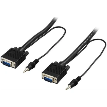 DELTACO monitor cable RGB HD 15ha-ha, without pin