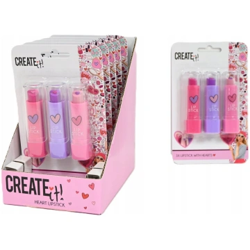 Create it! CREATE IT! love szminka 3-pak 84597 181