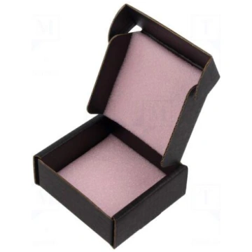 Container: box | with foam lining | ESD | black | 