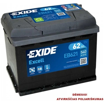 EXIDE - EB621 - 12V | 540A | 62Ah