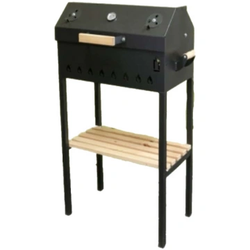 Grils Abas Smokehouse, melna krās., 80 cm