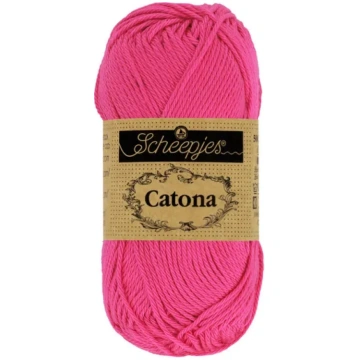 Catona /Scheepjes/ 50g #114 "Šokējoši rozā"