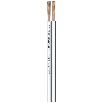 Sommer Cable SC-Prisma 1 x 2 x 1,50 mm² balts skaļ