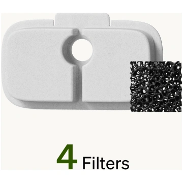 Petlibro - 4-Pack Filters for Dockstream RFID Smar