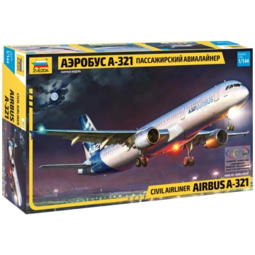 1:144 Zvezda 7017 Airbus A-321Civil Airliner