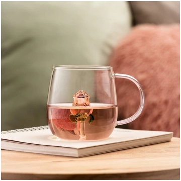 Homla Rosado glāze ar rožu dizainu, 400ml