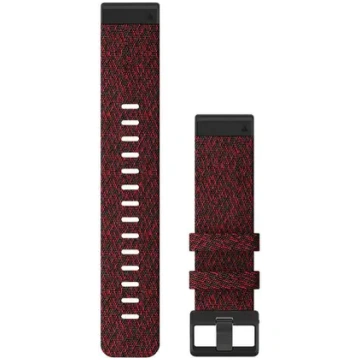 QuickFit 22 Watch Bands, Heathered red nylon Garmi