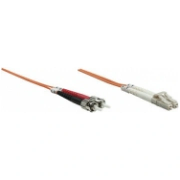 Intellinet Fiber optic patch cable LC-ST duplex 1m