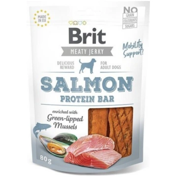 Brit Jerky Salmon Protein Bar Snack 80g Suņiem
