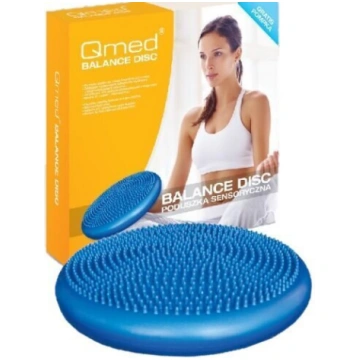 Līdzsvara spilvens ar sūkni Qmed BALANCE DISC, Zil