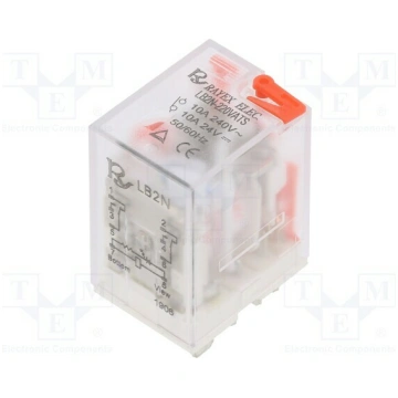 Relay: electromagnetic; DPDT; Ucoil: 230VAC; Icont