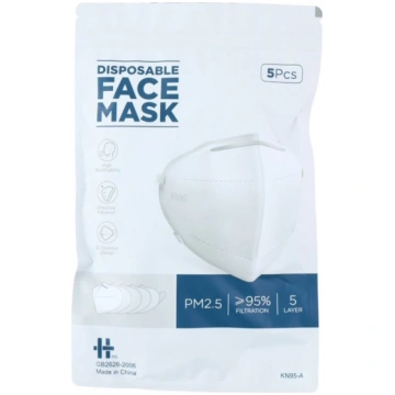 Mutes maskas KN95/FFP2 - 5 gab. 8711252187907