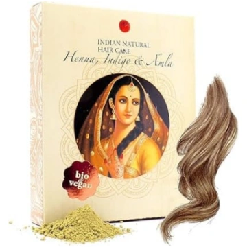 Henna, Indigo un Amla pulveris - gaiši brūna matu 