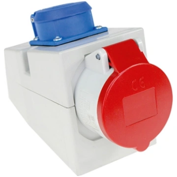 Bachmann wall combination socket 400V, IEC309 IPX4