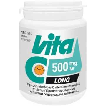 Uztura bagātinātājs Vita C Long 500mg tab. N150 Vi